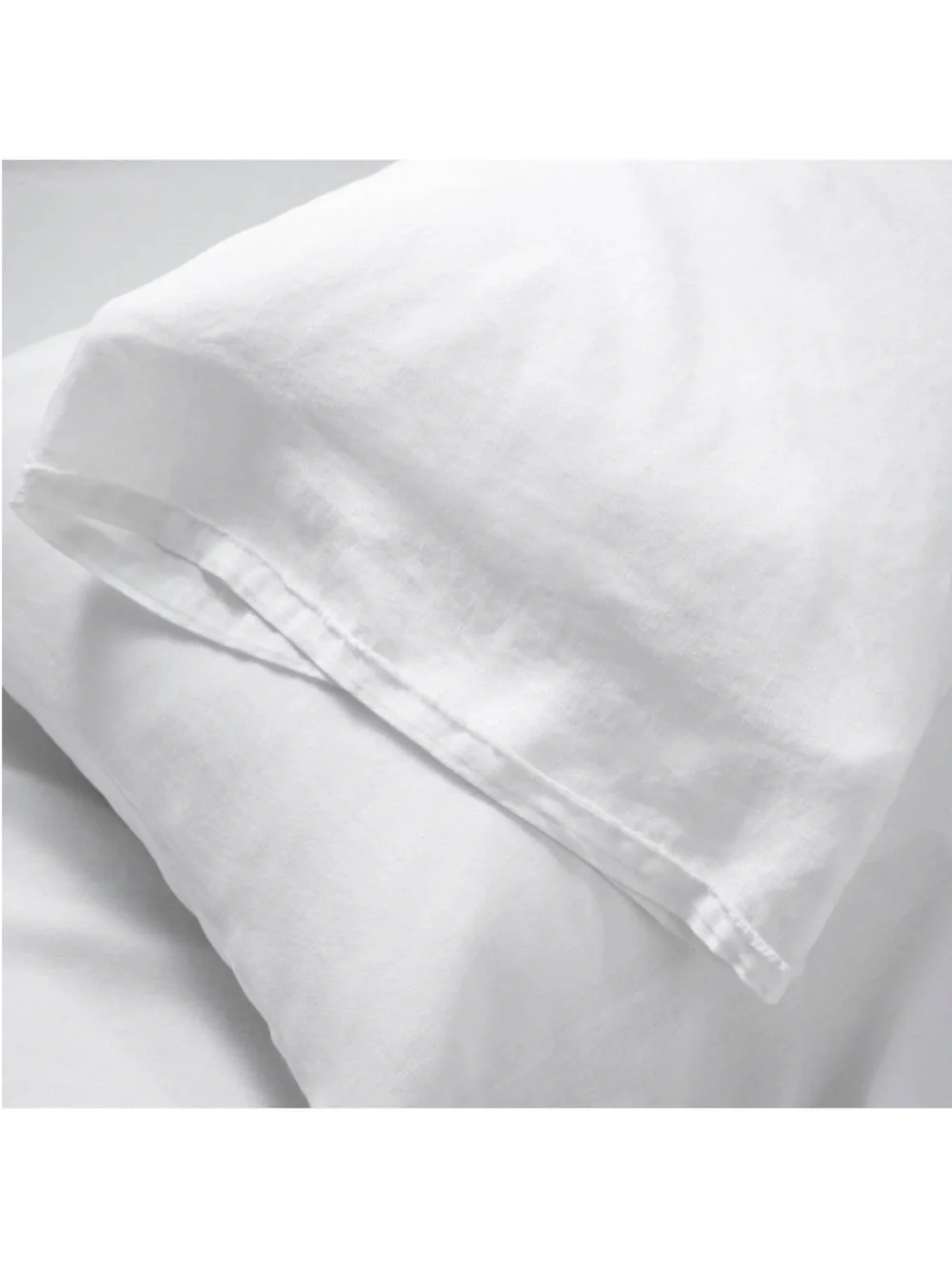 NWT King 100% Linen Sheet Set White - Casaluna